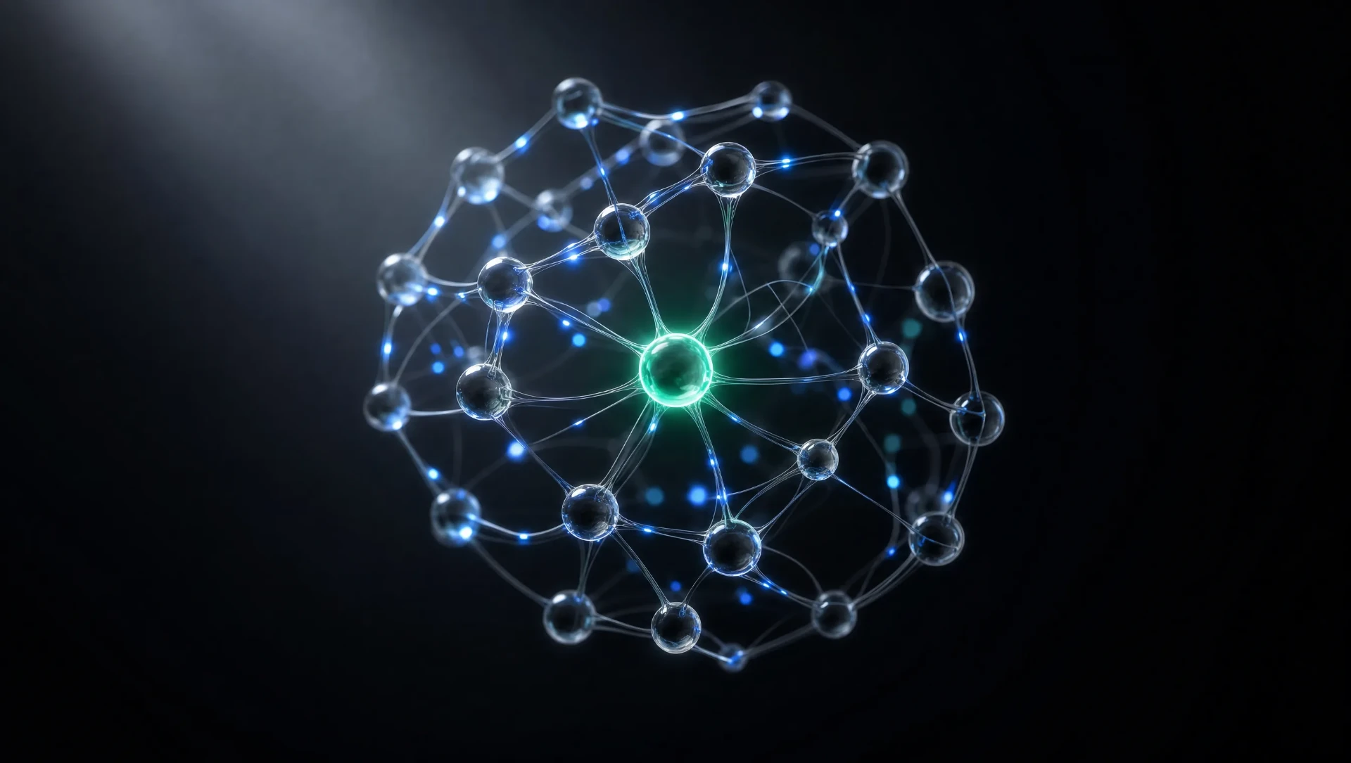 AI employees and intelligent automation neural network illustration