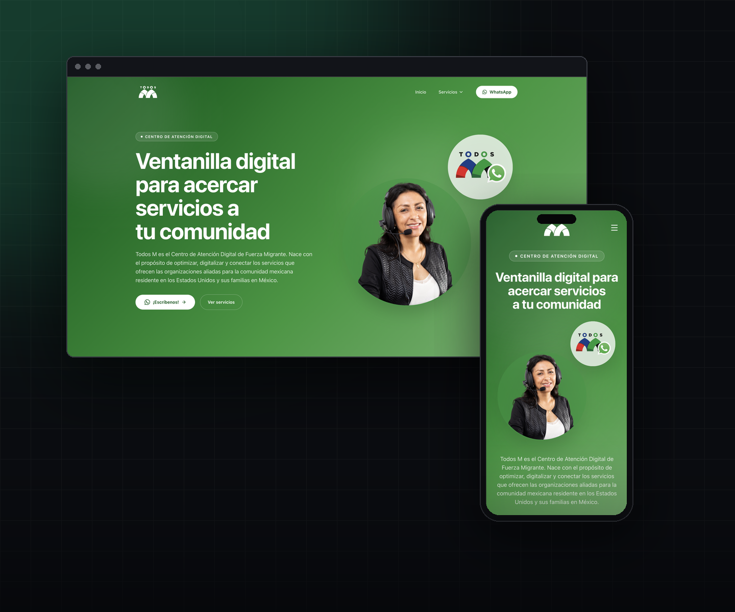 TodosM website preview